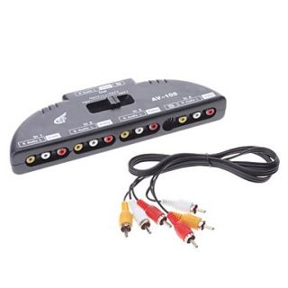 USD $ 9.49   Video Device to TV Set 4 to 1 Converter,