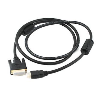 EUR € 6.89   verguld 24 +1 DVI D male naar HDMI male kabel (5ft