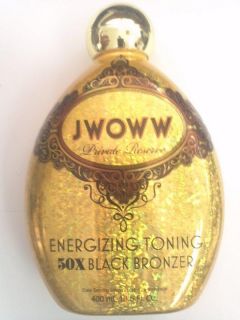 Jwoww Private Reserve 50x Black Bronzer Indoor Tanning Bed Lotion