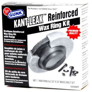 10 x Gunk Kant Leak Reinforced Wax Ring Kit w Flange