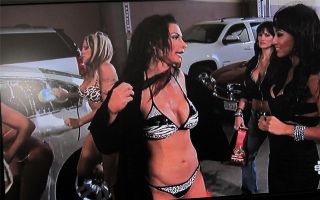 Karen Angle made the TNA Knockouts wash carsin bikinis 