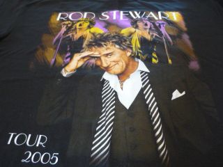 Rod Stewart Rock Concert 2005 T Shirt Size Large Maggie May to