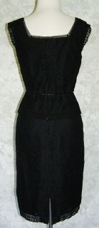 ANN TAYLOR Black Lace Cami Tank Top & Skirt Set 2 4 NEW Outfit Pencil