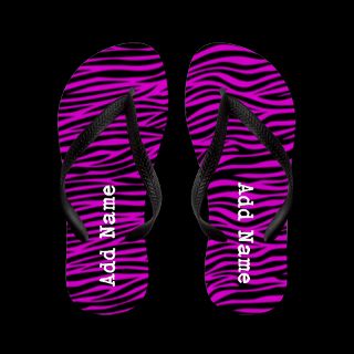 Add Name Gifts  Add Name Bathroom  zebra stripes purple Flip