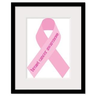 Breast Cancer Ribbon Framed Prints  Breast Cancer Ribbon Framed