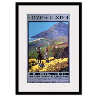 Come to Ulster, The Holiday Wonderland, Vintage Po Framed Print
