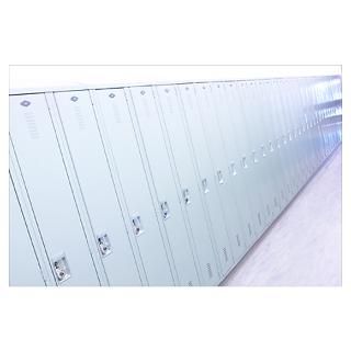 Wall Art  Posters  Row of lockers in high school