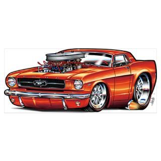 Wall Art  Posters  1965 Ford Mustang Poster