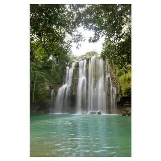 Llanos De Cortez Waterfall, La Libertad, Guanacast Poster