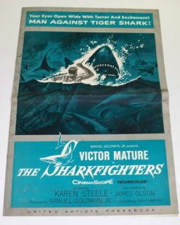 The Sharkfighters 1956 Movie Pressbook Victor Mature