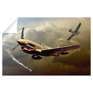 Wall Art  Wall Decals  P 40 Curtis Warhawk Victory Wall Decal