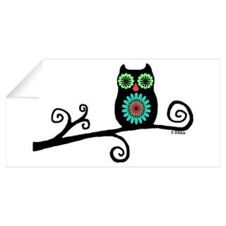 Wall Art  Wall Decals  Retro Owl Wall Decal