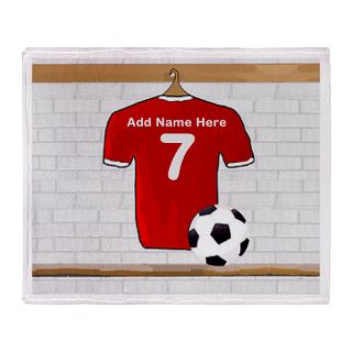 Customisable Football Gifts  Customisable Football Bedroom  Red