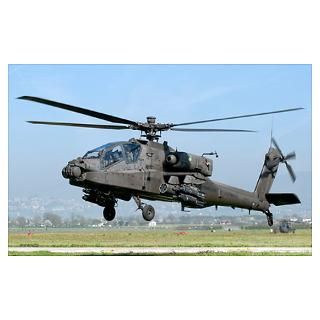 Dutch AH 64 Apache deployed to Frosinone Air Bas Poster