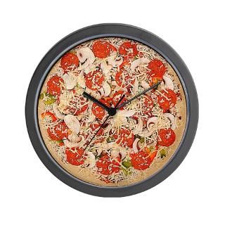 Pepperoni Pizza Wall Clock by pizzaclock