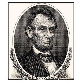 Abe Lincoln portrait 27x23 Poster