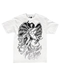 Famous Stars & Straps HEAVEN SENT TATTOO ANGEL Print T Shirt