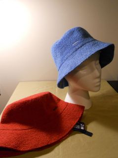 NWT 2 PAK ~ KANGOL BERMUDA SPEY BLUE&RED BUCKET HATS BOTH SIZE SM RV
