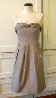 JCrew Silk Taffeta Karyn Dress $295 0 Fawn