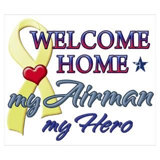 Wall Art  Posters  Welcome Home Airman Hero Poster