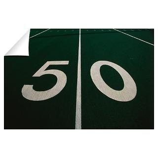 Wall Art  Wall Decals  50 Yard Line of Football