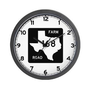 Farm to Market Road 168. Texas Wall Clock