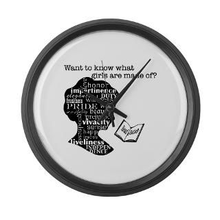 Pride And Prejudice Clock  Buy Pride And Prejudice Clocks