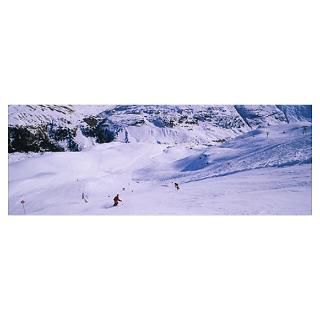 Wall Art  Posters  Tourists skiing on snow, Zurs