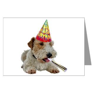Wire Fox Terrier Birthday Greeting Cards (Pk of