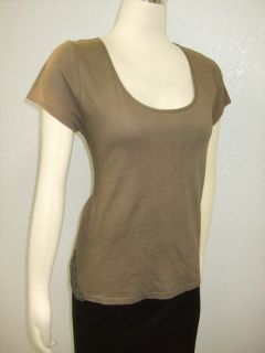 Kate Moss Top Shop $70 Chainmail Panel Tee Shirt M
