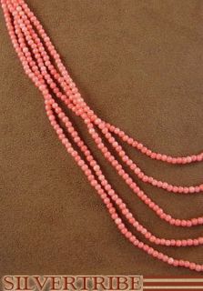 Navajo Jewelry Pink Coral 12 Karat Gold Filled Necklace