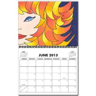 Girls with Beachy Hair 2010 2013 Wall Calendar by BeachyGirls