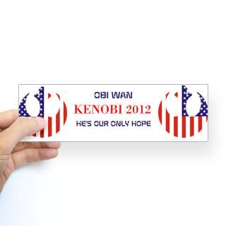 Vote Kenobi 2012   Bumper Sticker by VoteKenobi2012