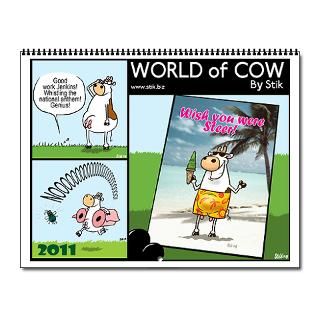 2011 Gifts  2011 Home Office  World of Cow Wall Calendar 2011