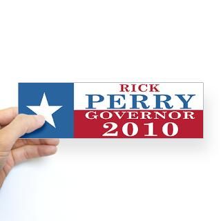 Stickers  Rick Perry 2010 Sticker (Bumper