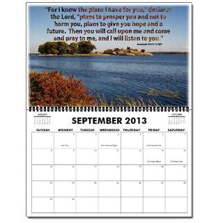 Scenic Bible Verse OVERSIZED 2013 Wall Calendar (2010) by prayerbytes