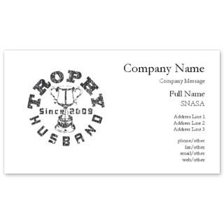 Trophy Husband Since 2009 Business Cards for $0.19