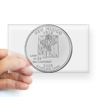 2008 New Mexico State Quarter Rectangle Decal for $4.25
