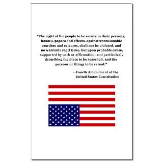 4th Amendment & Upside Down Flag Mini Poster Print  Fourth