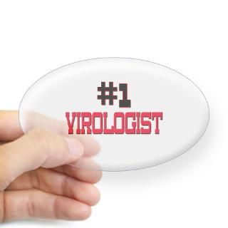 Number 1 VIROLOGIST Oval Decal for $4.25