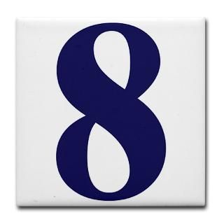 Number Eight Tile Coaster