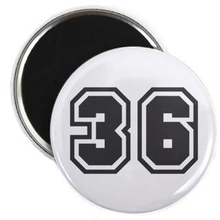 36 Gifts  36 Kitchen and Entertaining  Number 36 Magnet