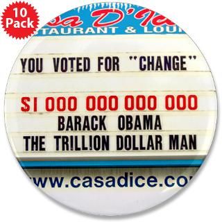 You Voted for Change 3.5 Button  Fun Stuff  Casa D Ice