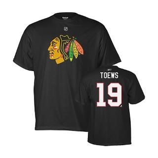 Jonathan Toews Black Reebok Name and Number Chicag for