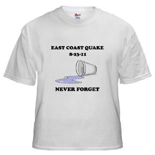 East Coast Quake Never Forget T shirt  2011 East Coast