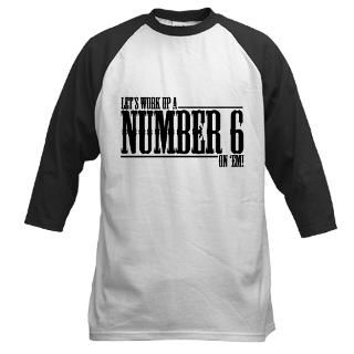 Lets Work Up A Number 6 Baseball Jersey by jarcwear