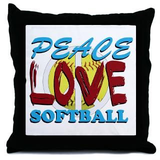 Softball Pillows Softball Throw & Suede Pillows  Personalized