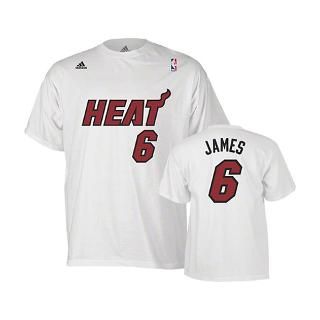 LeBron James adidas White Name and Number Miami He for $24.99