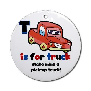 Red Pickup Truck Ornament (Round)  KEEPSAKES  Toddlers Place
