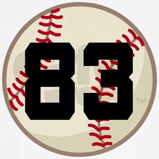 Baseball Player Number 83 Team Baseball Jersey by hometownshirt2